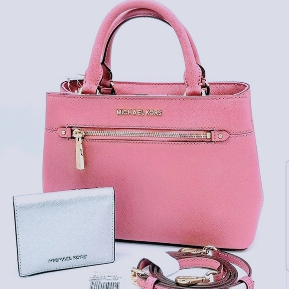 Michael Kors Saf Leathr Hailee Satchel/Wallet - Picture 1 of 14